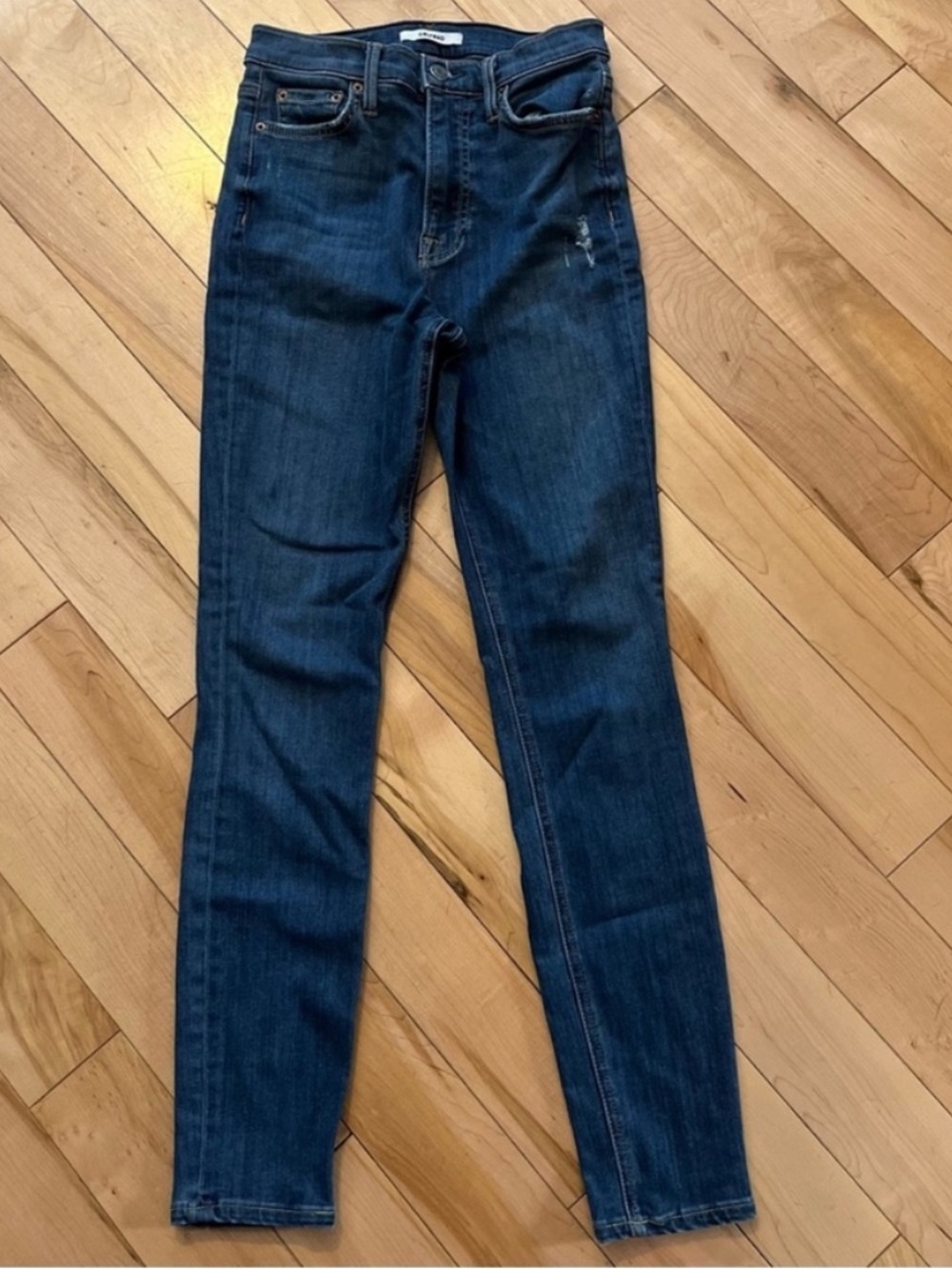 GRLFRND Kendall High-Rise Stretch Skinny Jean You and Me Against the World 25 - Picture 2 of 11